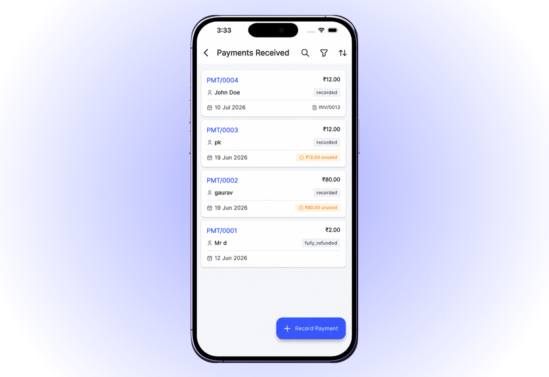 Receipts Ios